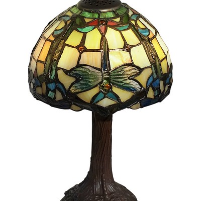 Dale Tiffany Poshe Dragonfly Tiffany Accent Lamp Antique Bronze