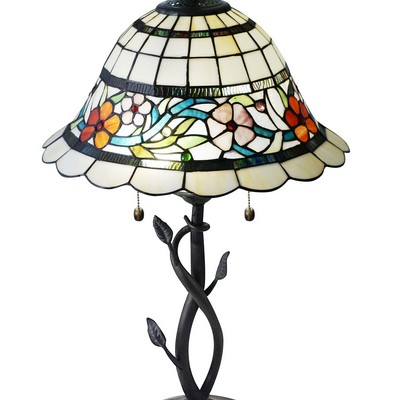 Dale Tiffany Anani Floral Tiffany Table Lamp Antique Bronze