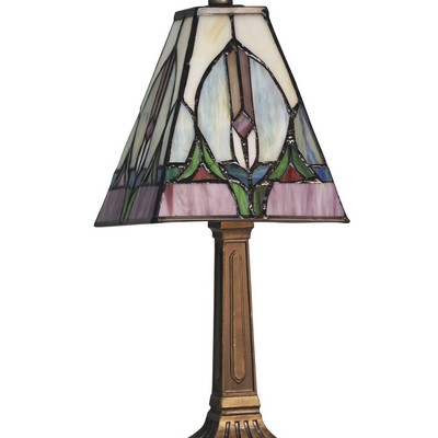 Dale Tiffany Tavas Tiffany Accent Lamp Antique Brass