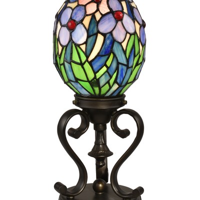 Dale Tiffany Rangel Egg Tiffany Accent Lamp Antique Bronze
