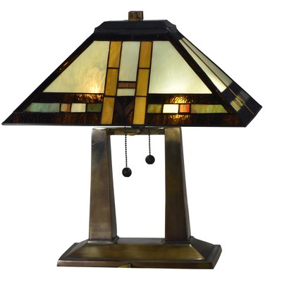 Dale Tiffany Sedona Tiffany Table Lamp Antique Bronze