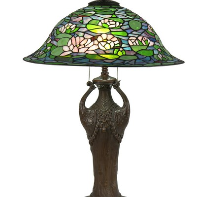 Dale Tiffany Ren Tiffany Table Lamp Antique Bronze