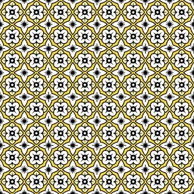 RM Coco Cool Cat Trellis Yellow Zinger