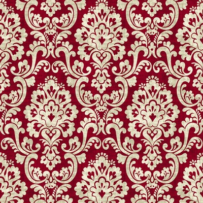 RM Coco Frescato Damask Reversal Red Hot
