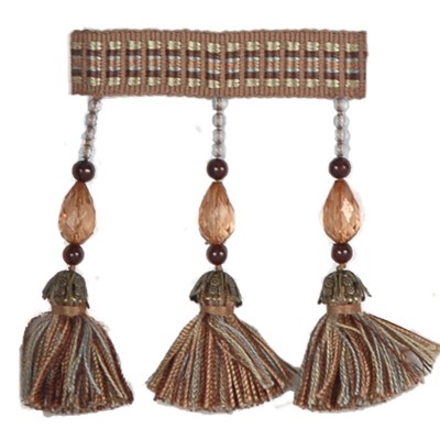 RM Coco Trim T1115 BEAD TASSEL F SPOT ROBIN EGG BEAD TASSE