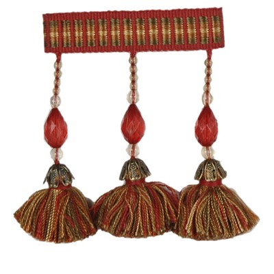 RM Coco Trim T1115 BEAD TASSEL F SANTA FE BRICK BEAD TSL F