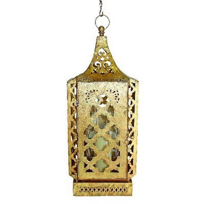 Dr  Livingstone Moroccan Style Lantern Hexagonal Italian Gold