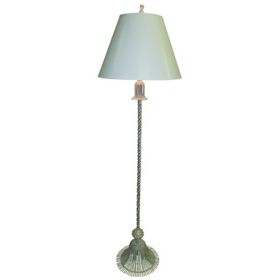 Dr  Livingstone Twisted Iron Tassel Design Floor Lamp Burnished Silver