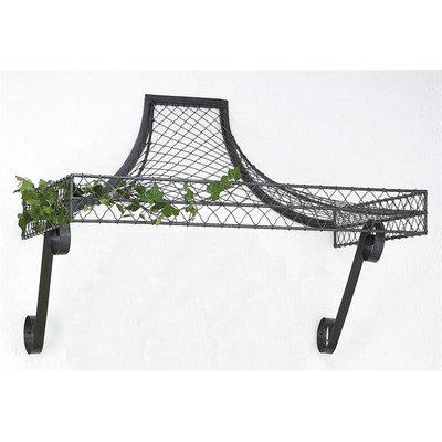 Dr  Livingstone Lattice Arbor with Side Brackets Polished Steel