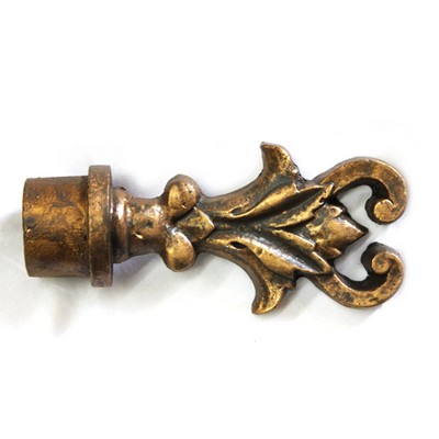 Novel Curtain Rods DAY LILY Finial Renaissance Gold