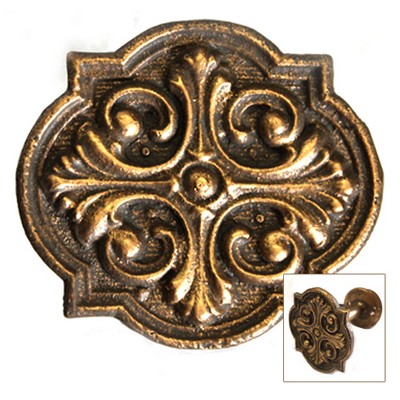 Novel Curtain Rods D Annette Tieback Renaissance Gold