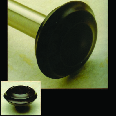 Novel Curtain Rods Turned Beechwood Finial Brown