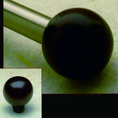 Novel Curtain Rods Beechwood Ball Finial Brown