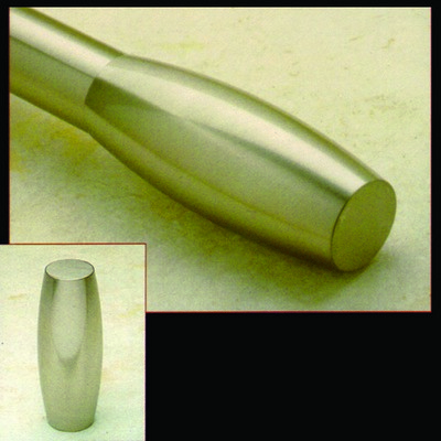 Novel Curtain Rods Convex Steel Finial Silver