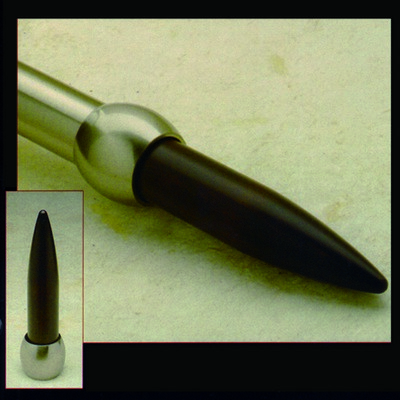 Novel Curtain Rods Beechwood Steel Finial Brown