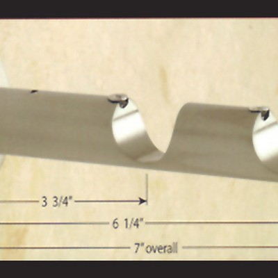 Novel Curtain Rods Double Steel Bracket Silver