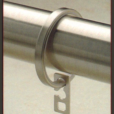 Novel Curtain Rods Steel Curtain Ring Silver