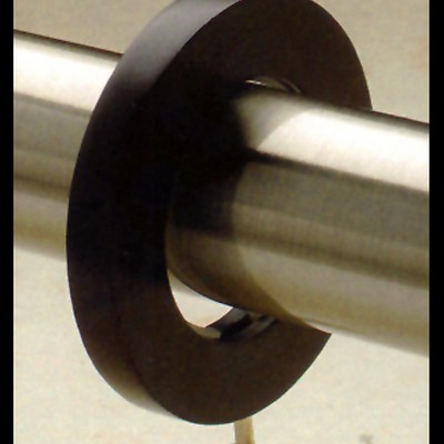 Novel Curtain Rods Beechwood Ring Brown