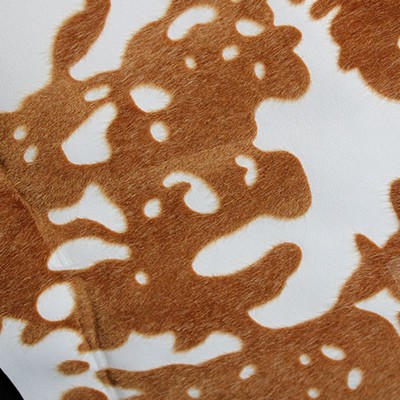 Novel HAIR ON HIDE BROWN WHITE