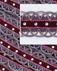 Novel Scallop Purple Fabric