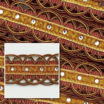 Novel Trim SCALLOP CINNAMON