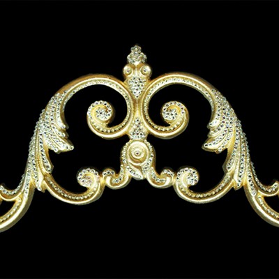 Novel Curtain Rods Venetian Crown Silver Gold
