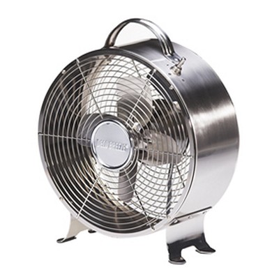 Deco Breeze Retro Metal Fan - Stainless Stainless