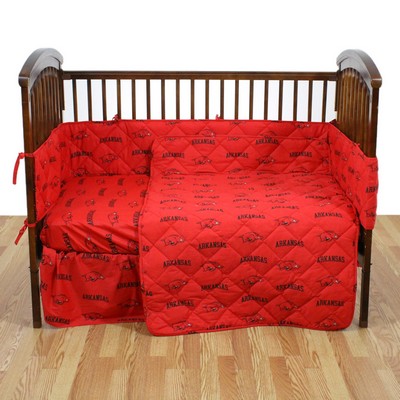 College Covers Arkansas Razorbacks Crib Bedding Set 