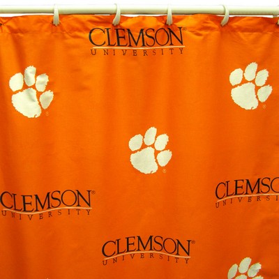 College Covers Clemson Tigers Standard Shower Curtain 