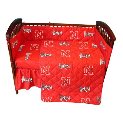 College Covers Nebraska Cornhuskers Crib Bedding Set 