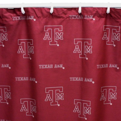 College Covers Texas A&M Aggies Standard Shower Curtain 