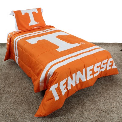 College Covers Tennessee Volunteers Reversible 3 Piece Comforter Set, Queen Tennessee Volunteers