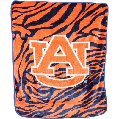 College Covers Auburn Tigers Raschel Throw Blanket 50x60 