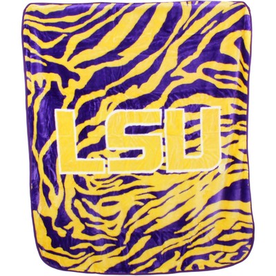 College Covers Louisiana State Tigers Raschel Throw Blanket 50x60 