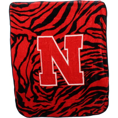 College Covers Nebraska Huskers Raschel Throw Blanket 50x60 