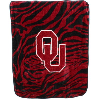 College Covers Oklahoma Sooners Raschel Throw Blanket 50x60 