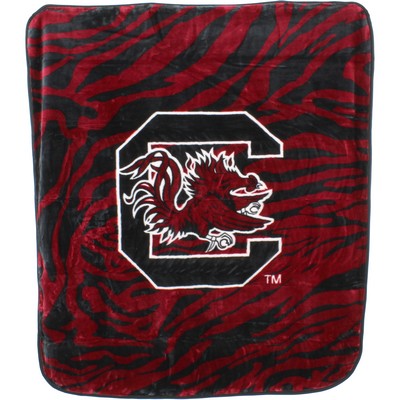 College Covers South Carolina Gamecocks Raschel Throw Blanket 50x60 