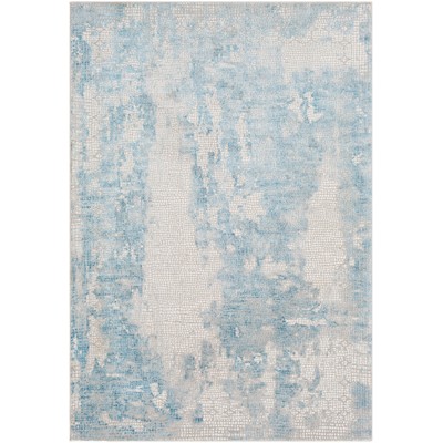 Surya  Aisha Light Blue, Gray, Light Gray, Off-White