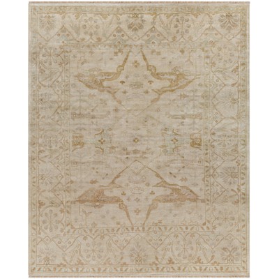 Surya  Antique Light Sage, Ivory, Tan, Charcoal