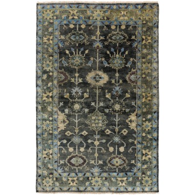 Surya  Antique Medium Green, Dark Green, Charcoal, Slate, Taupe, 