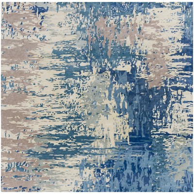 Surya  Banshee Dark Blue, Blue, Ivory, Light Brown, Ice Blue