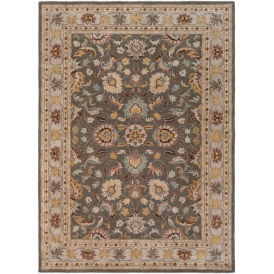 Surya  Caesar Charcoal, Light Beige, Yellow, Taupe, Medium Gray,