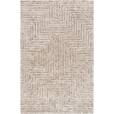 Surya  Falcon Light Gray, Taupe, Dark Brown