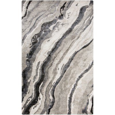 Surya  Gemini Charcoal, Gray, Light Gray, Off-White