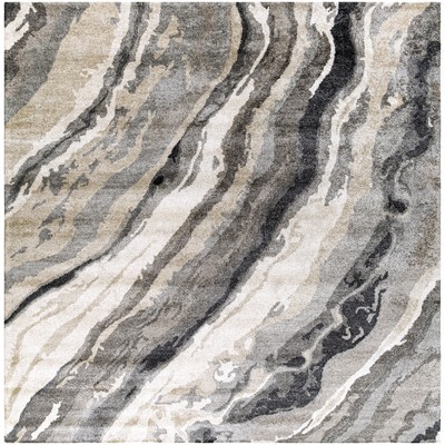 Surya  Gemini Charcoal, Gray, Light Gray, Off-White