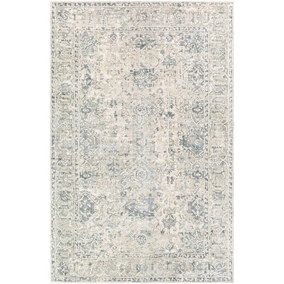 Surya  Jordan Deep Teal, Denim, Tan, Cream