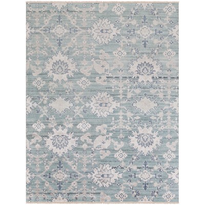 Surya  Kushal Pale Blue, Gray, Denim, Ink Blue