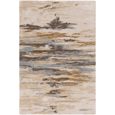 Surya  Kavita Light Beige, Gray, Medium Brown, Light Brown, Dark