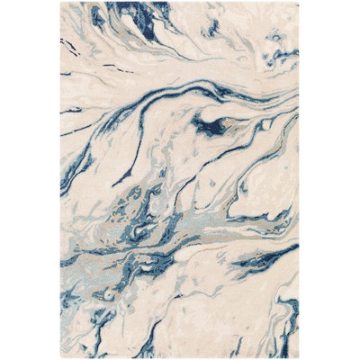 Surya  Kavita Navy, Denim, Gray, Medium Gray, Light Beige