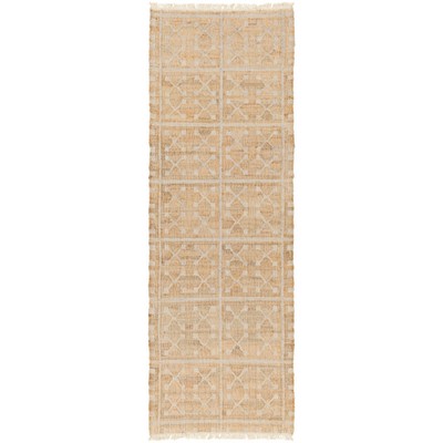 Surya  Laural Tan, Light Gray, Cream